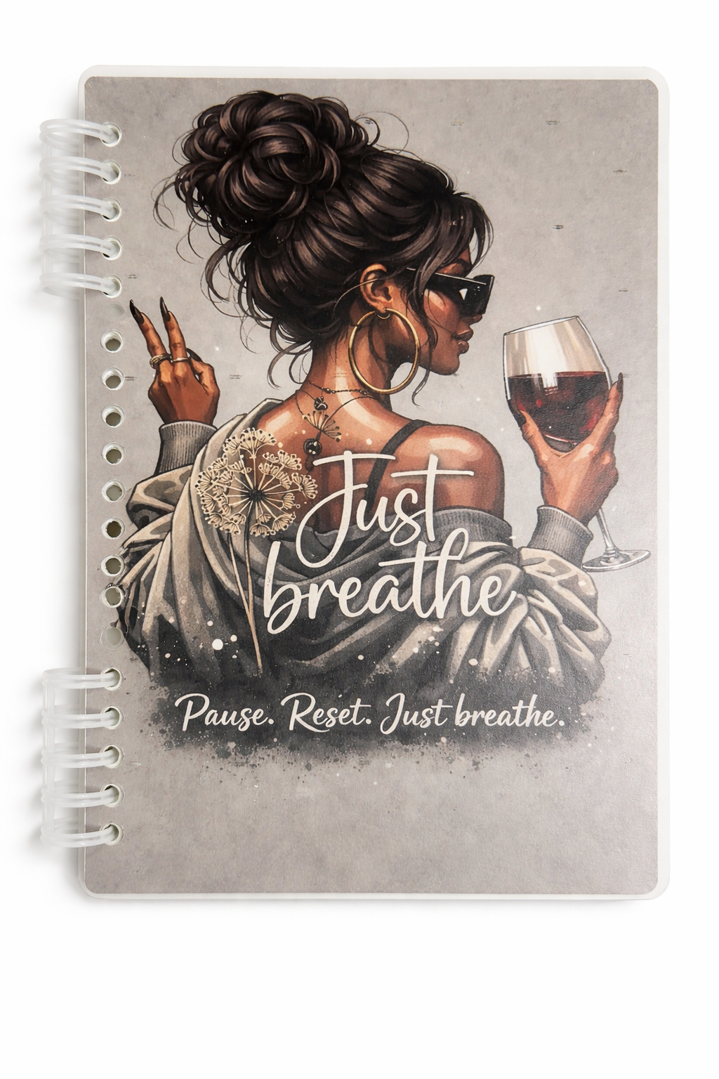 Just Breathe Daily Notebook Journal Series 1